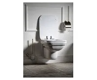 KERASAN WALDORF WC sedátko, Soft Close, bílá/chrom (1)