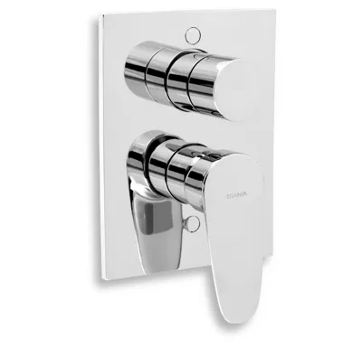 NOVASERVIS Vanová sprchová baterie s přepínačem Titania Smart chrom - 98050R,0