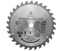 BGS Pilový kotouč ze slinutého karbidu, O 315 x 30 x 3.0 mm, 30 zubů