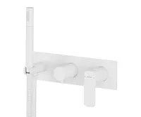 SAPHO SPY podomítková sprchová/vanová baterie s ruční sprchou, 2 výstupy, bílá mat SAPHO SPY podomítková sprchová/vanová baterie s ruční sprchou, 2 výstupy, bílá mat