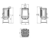 PLAMEN Litinová krbová kamna AUTHENTIC 35 (13)