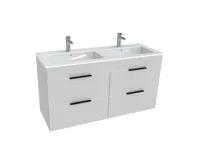 JIKA CUBE Skříňka se 4 zásuvkami včetně umyvadla 120 x 43 cm 453662 Bílá
