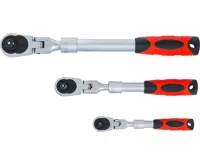 BGS Sada přepínacích ráčen ,  teleskopická, úhlová ,  6,3 mm (1/4") - 10 mm (3/8") - 12,5 mm ( (5)
