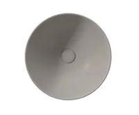 GSI PURA keramické umyvadlo na desku vysoké, průměr 42cm, tortora mat (3)