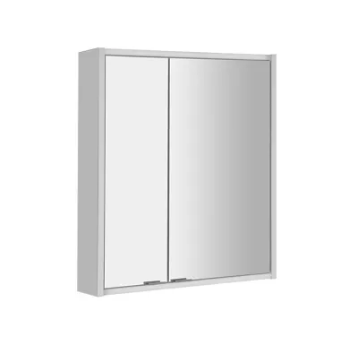 SAPHO BATU galerka 60x71x15cm, 2x LED osvětlení, bílá lesk