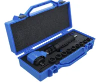 BGS Pneumatický rázový utahovák, úhlový a sada silových nástrčných hlavic, 12,5 mm (1/2"), 650 (3)