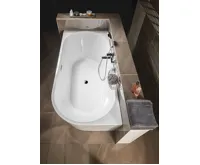 AQUALINE TIBERA L rohová stojící vana, 170x80cm, bílá (6)