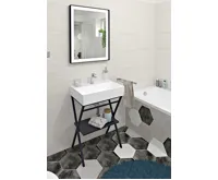 ISVEA SISTEMA keramické umyvadlo 60x42cm, bílá (4)