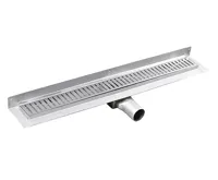 GELCO MANUS ONDA nerezový podlahový žlab s roštem, ke stěně, L-1250, DN50