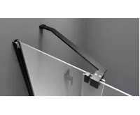 POLYSAN ROLLS BLACK sprchové dveře do prostoru 1000 mm, výška 2000 mm, čiré sklo (7)