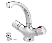 NOVASERVIS Umyvadlová baterie s výpustí Aquamat chrom - 2601,0