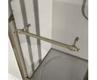 GELCO ANTIQUE sprchové dveře otočné, 800mm, levé, ČIRÉ sklo, bronz (6)