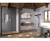 RAVAK Sprchové dveře BLSDP2-100 černá+Transparent RAVAK Sprchové dveře BLSDP2-100 černá+Transparent