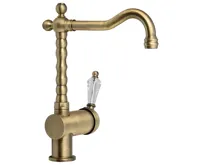 SAPHO KIRKÉ CRYSTAL stojánková dřezová baterie, páčka krystal, bronz SAPHO KIRKÉ CRYSTAL stojánková dřezová baterie, páčka krystal, bronz