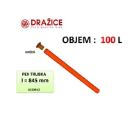 ND DZD Trubka vypouštěcí plastová PEX pro 100l ohřívače, 845mm 6323912 (2)