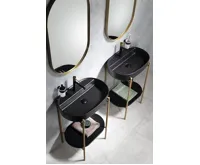 ISVEA INFINITY OVAL keramické umyvadlo na desku, 60x40cm, černá mat (8)