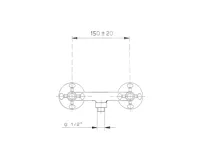 SAPHO ANTEA nástěnná sprchová baterie, chrom/zlato (2)