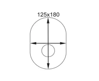 Sprchová baterie podomítková bez přepínače, Mbox, oválný kryt, Viana, chrom (6)