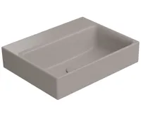 GSI NUBES keramické umývátko 40x32cm, bez otvoru, tortora mat GSI NUBES keramické umývátko 40x32cm, bez otvoru, tortora mat