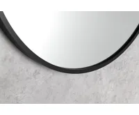 SAPHO NOTION SLIM kulaté zrcadlo v rámu ø 50cm, černá mat (8)