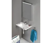 SAPHO ARANA umyvadlo rohové, litý mramor, 56x35cm, levé, bílá (4)