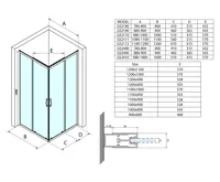 GELCO SIGMA SIMPLY sprchové dveře posuvné pro rohový vstup 1000 mm, čiré sklo (4)