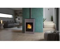 HS Flamingo Krbová kamna AQUAFLAM VARIO ® SAPORO 11/5kW šedá, elektronická regulace (11)