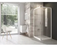 Ravak sprchový kout čtvercový BLRV2-90 bílá+Grape