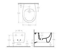 ISVEA SENTIMENTI bidet závěsný, 36x51cm, bílá (5)