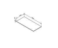 SAPHO Deska DTDL 880x18x440mm, borovice rustik (4)