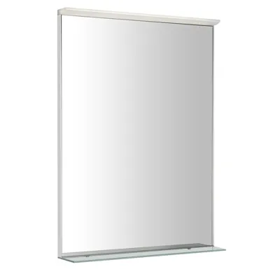 SAPHO TRAKA zrcadlo s LED osvětlením a poličkou, 60x80cm
