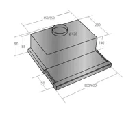 CATA Odsavač par EMPIRE VD 203050 Nerez + DÁLKOVÉ OVLÁDÁNÍ (2)