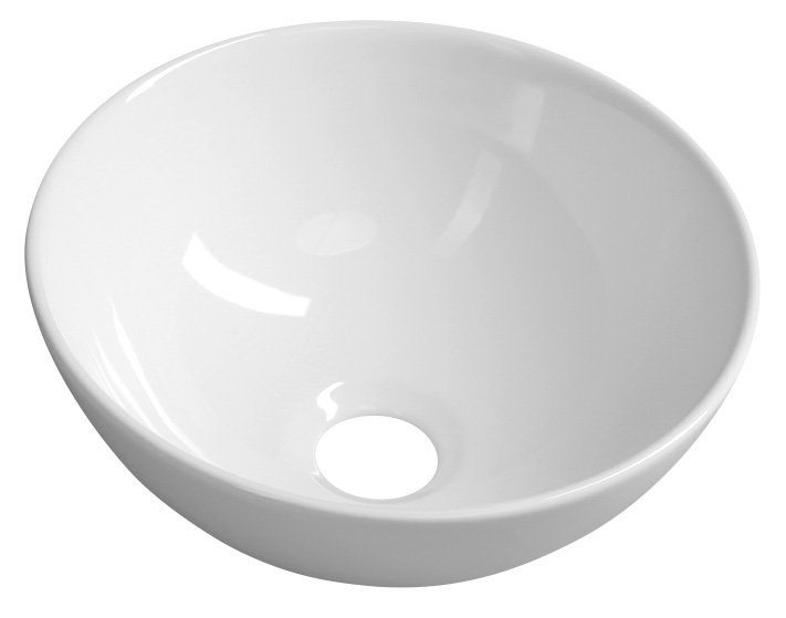 SAPHO ASTER keramické umývátko na desku, Ø 28cm, bílá