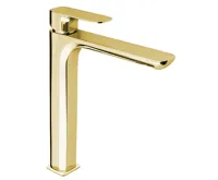 SAPHO SPY stojánková umyvadlová baterie vysoká, prodloužená hubice, zlato