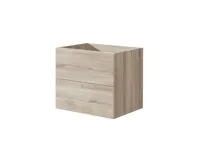 Aira desk, koupelnová skříňka, dub, 2 zásuvky, 610x530x460 mm