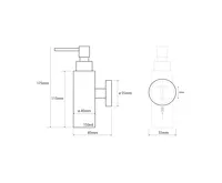 SAPHO X-STEEL dávkovač mýdla 150ml, nerez mat (4)