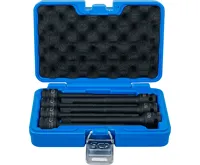 BGS Hlavice zástrčné, tvrzené, sada, délka 150 mm, 12,5 mm (1/2"), vnitřní šestihran 5 - 14 mm