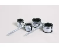 Dvojobjímka s gumou 2 × 18 mm se šroubem Dvojobjímka s gumou 2 × 18 mm se šroubem