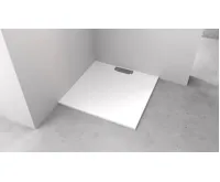 POLYSAN KAZUKO sprchová vanička z litého mramoru, obdélník 140x90cm, bílá (3)