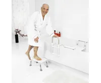 RIDDER HANDICAP stolička na nohy, výškově nastavitelná, bílá (5)