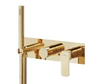 SAPHO SPY podomítková sprchová/vanová baterie s ruční sprchou, 2 výstupy, zlato