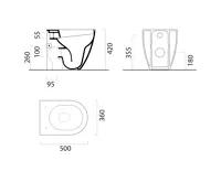 GSI PURA WC mísa stojící, Swirlflush, 36x50cm, spodní/zadní odpad, bílá ExtraGlaze (4)