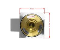 CROSS držák sprchy celomosazný chrom (1)