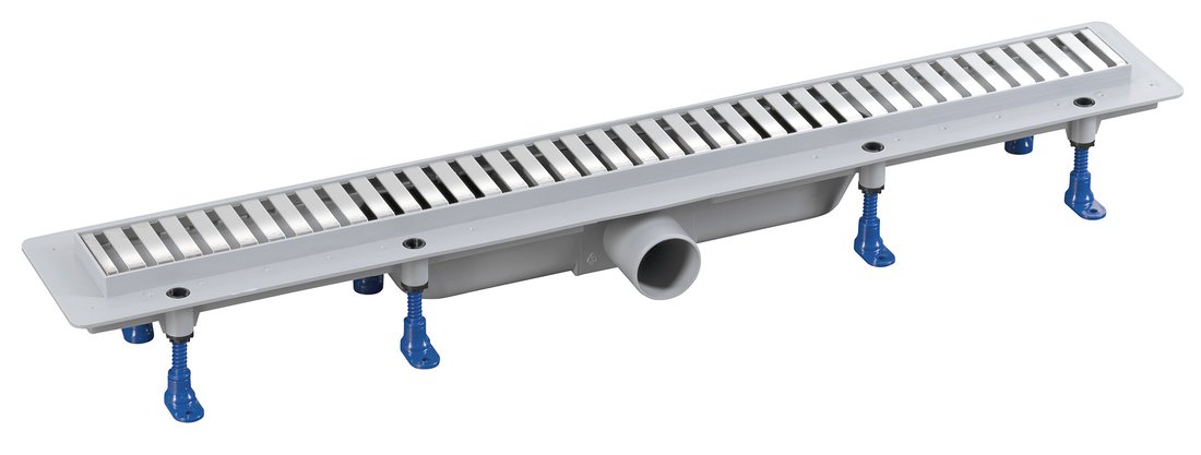 Bruckner podlahový žlab s nerezovým roštem, l-910, dn50