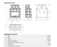 ABX Karelie -Kachlová kamna s výměníkem 7kw hnědá kach.sok | AKCE Zdravá láhev 0,7l (1)