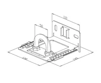 Wemefa Montážní šablona pro přesné usazení přívodu radiátoru VK (1)