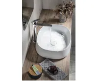 SAPHO JUMPER keramické umyvadlo na desku, 50x40cm, bílá (5)