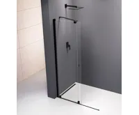 POLYSAN ROLLS BLACK sprchové dveře do prostoru 1600 mm, výška 2000 mm, čiré sklo (4)