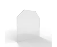 Sklo pod kamna - FLAMINGO Šestihran 1000x1000 mm, fazeta / 6 mm (1)