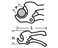 Virax Nůžky na plastové potrubí 42 mm (2)